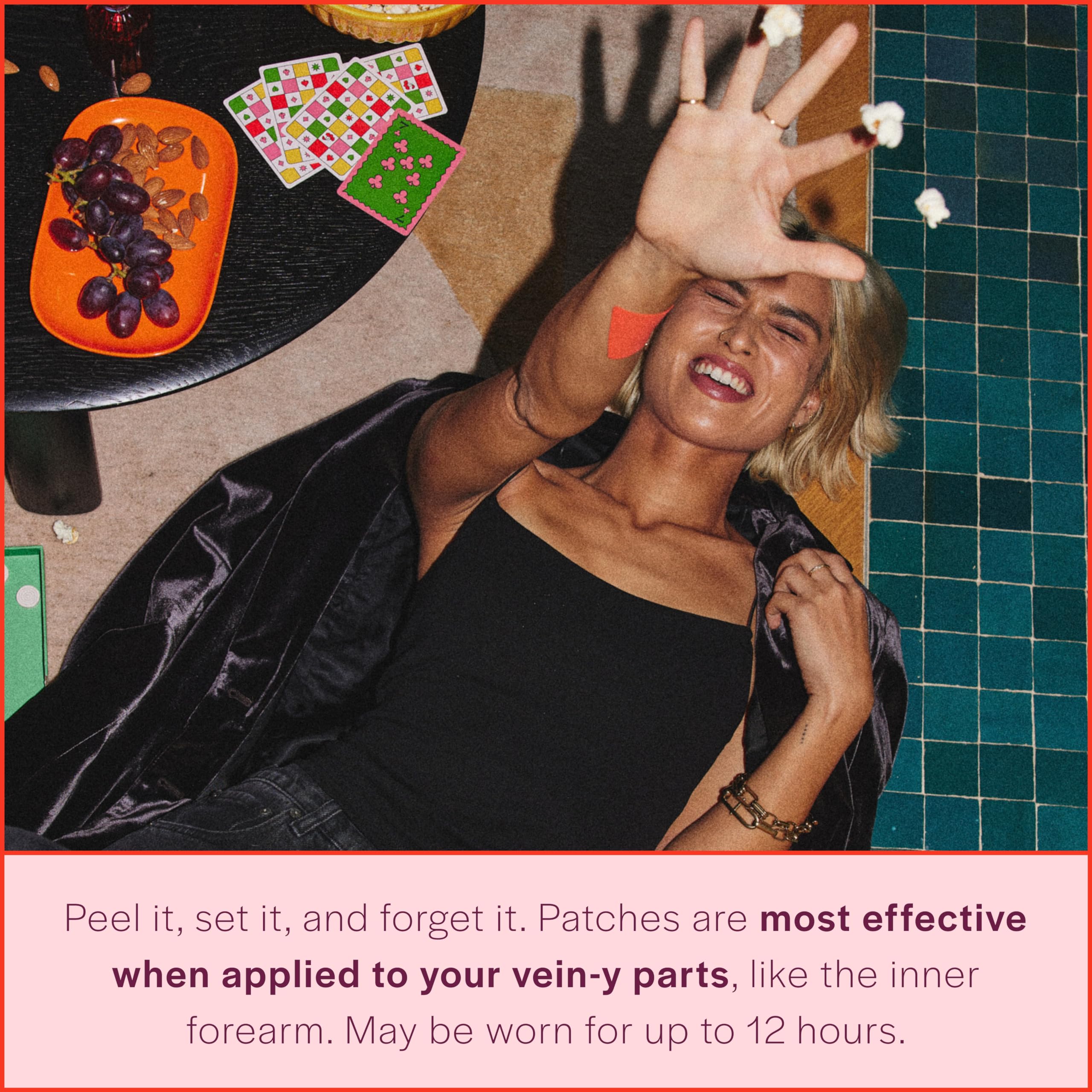 Fleur Marche Focus Plz box open revealing pre-dosed patches for quick use.