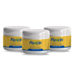 Flexcin CM8 Motion Lotion 4 oz jar - 3 pack packaging display