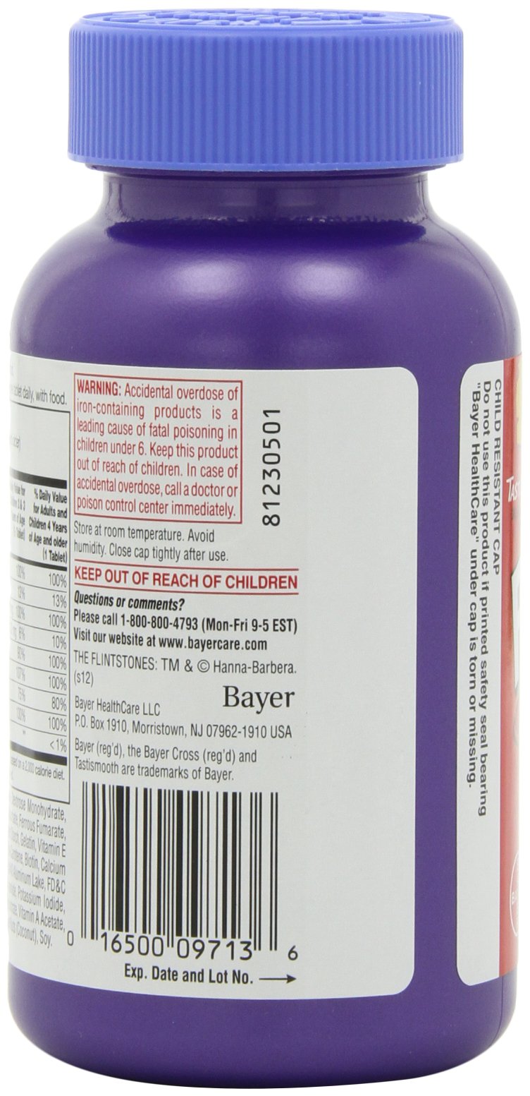 Character-themed bottle design featuring classic Flintstones characters