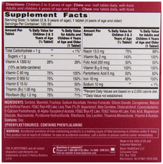 60-count Flintstones vitamins packaging and label