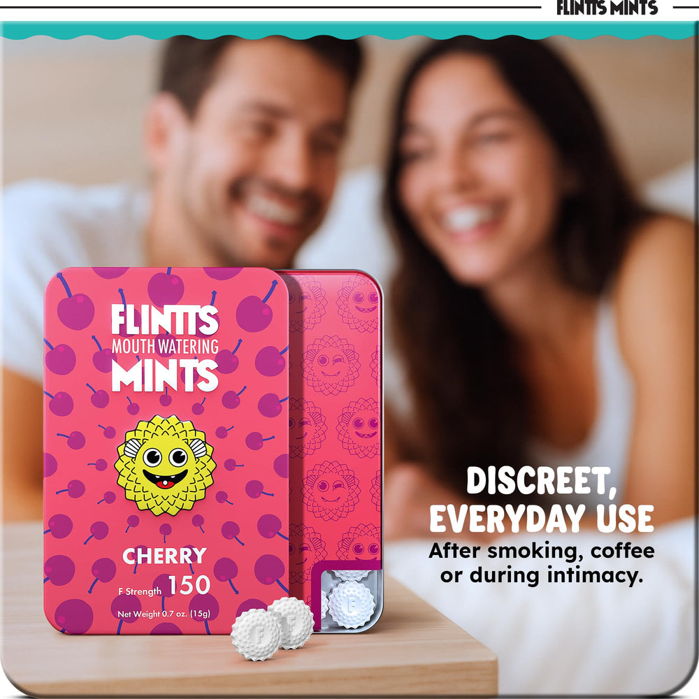 Pocket travel size Flintts Mints ready for on-the-go