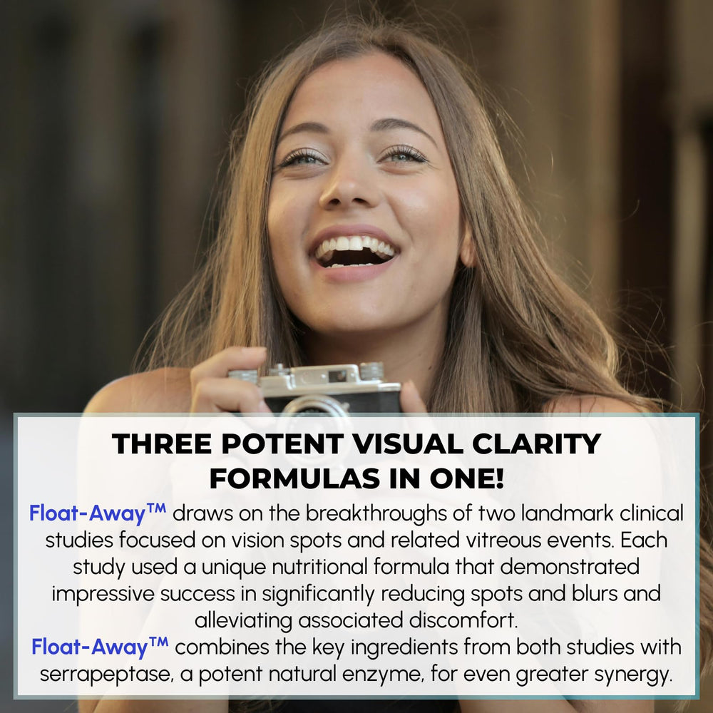 Clinical study concept illustrating vitreous health improvements