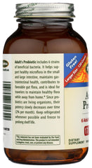 Flora Adults Probiotic bottle showing 120 vegetarian capsules