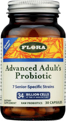 Bottle of Flora Advanced Adult Probiotic