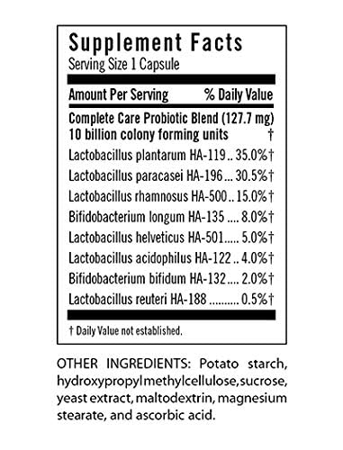 Six probiotic strains included in Flora Complete Care Probiotic