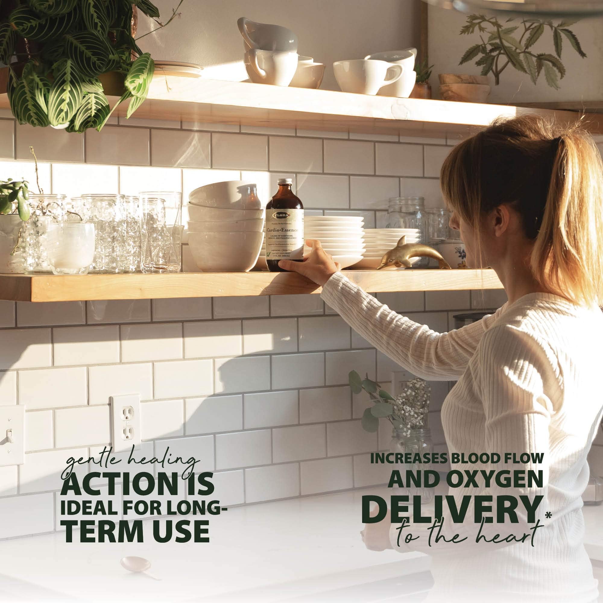 Flora FlorEssence packaging closeup shows glass bottle and thoughtful design