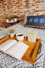 Flora FlorEssence tea steep cup highlights aromatic soothing infusion for mindful routines