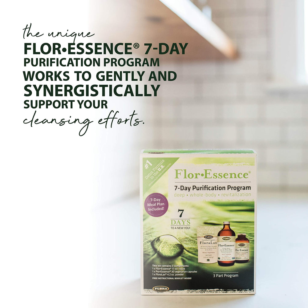 Flora glass bottle storage emphasizes product integrity during cleansing program