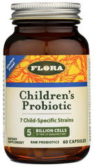 Flora Probiotic for Kids bottle featuring seven child-specific strains