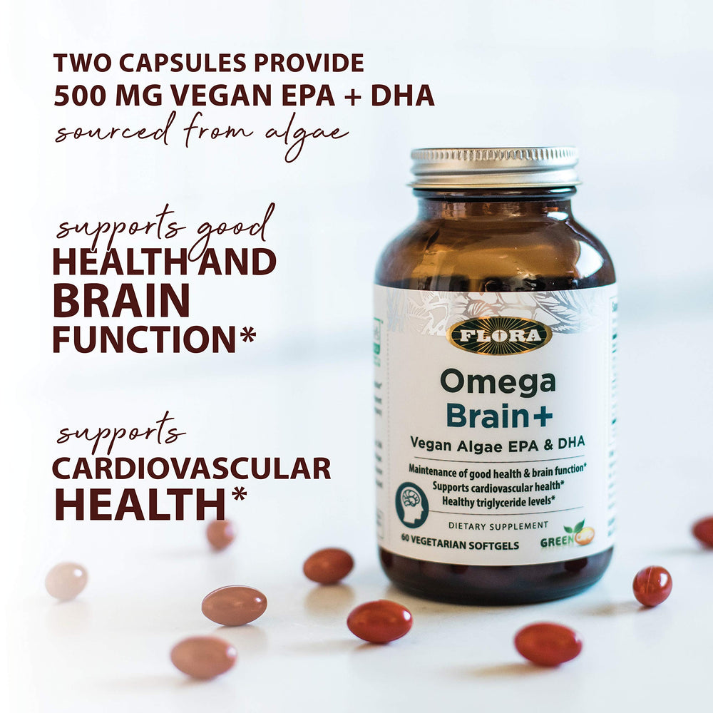 Packaging highlighting algae-derived DHA and EPA