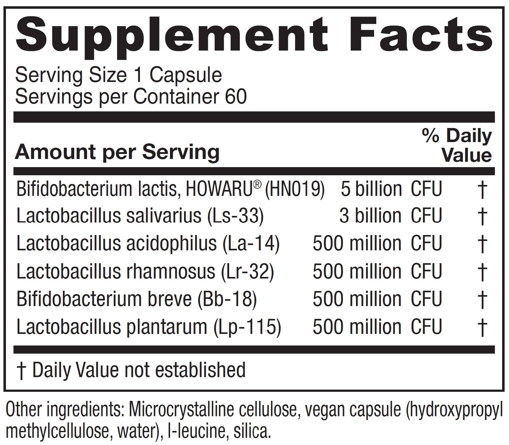 Vitanica Flora Symmetry bottle - back panel with label