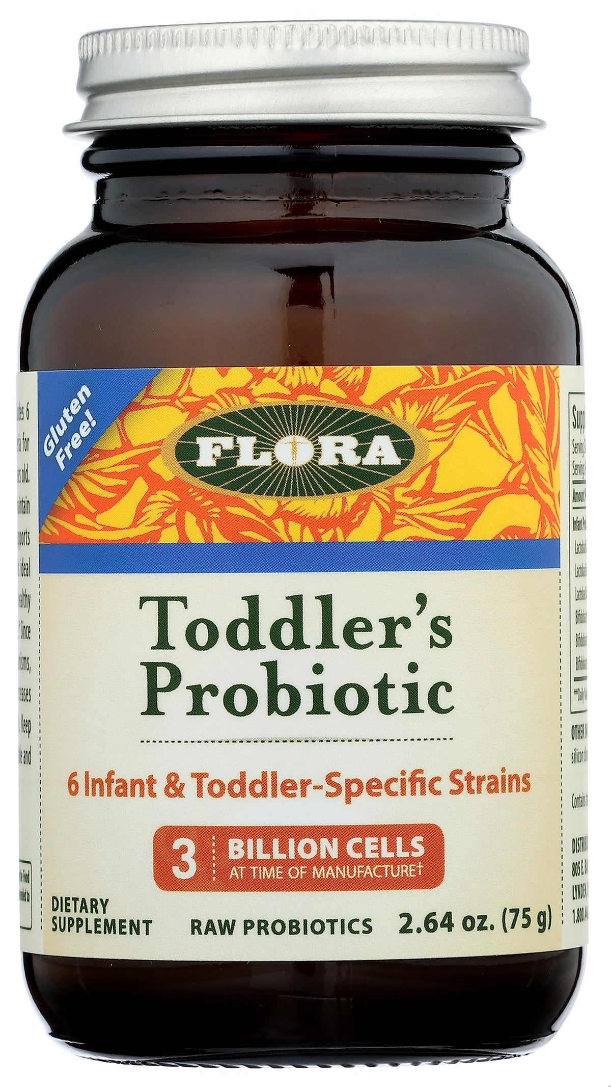 Flora Toddler Probiotic bottle front view