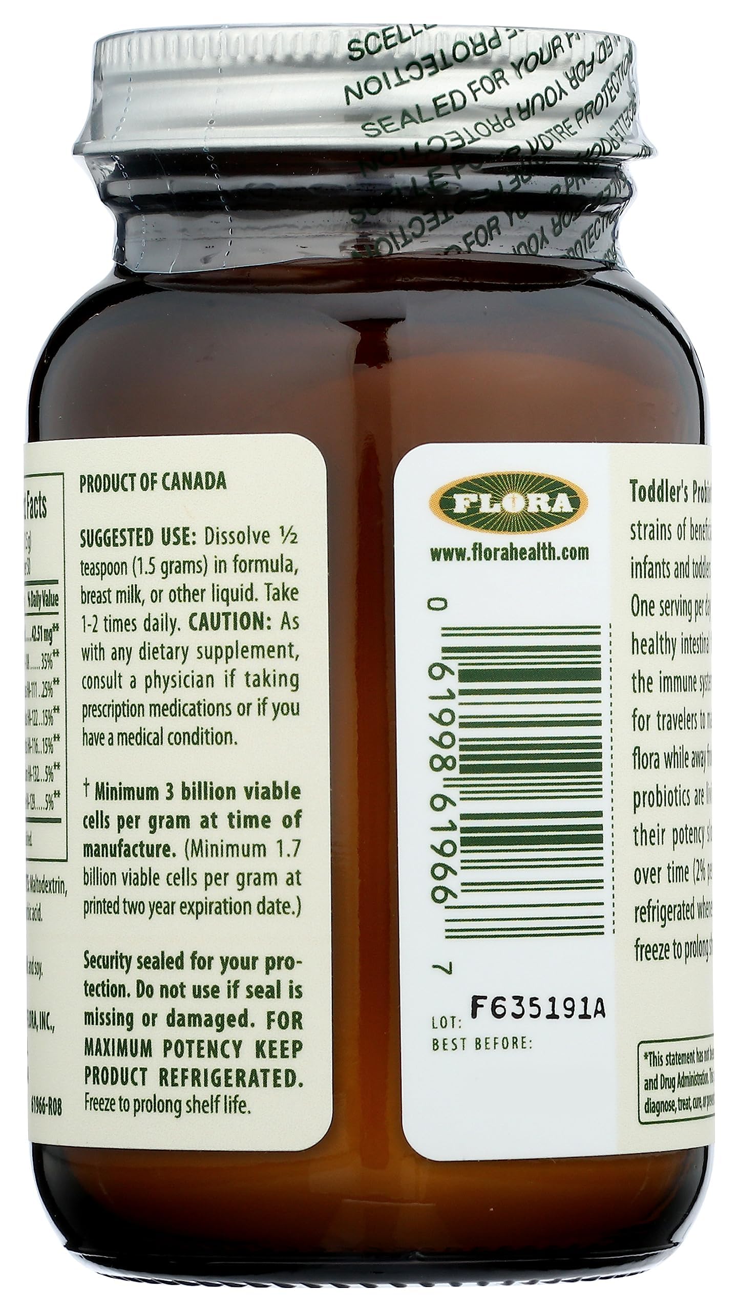 2.64 oz packaging label