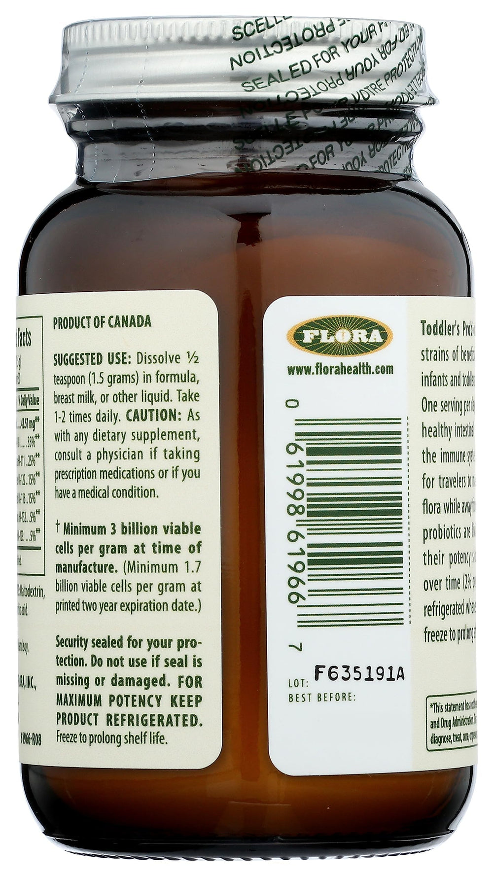 2.64 oz packaging label