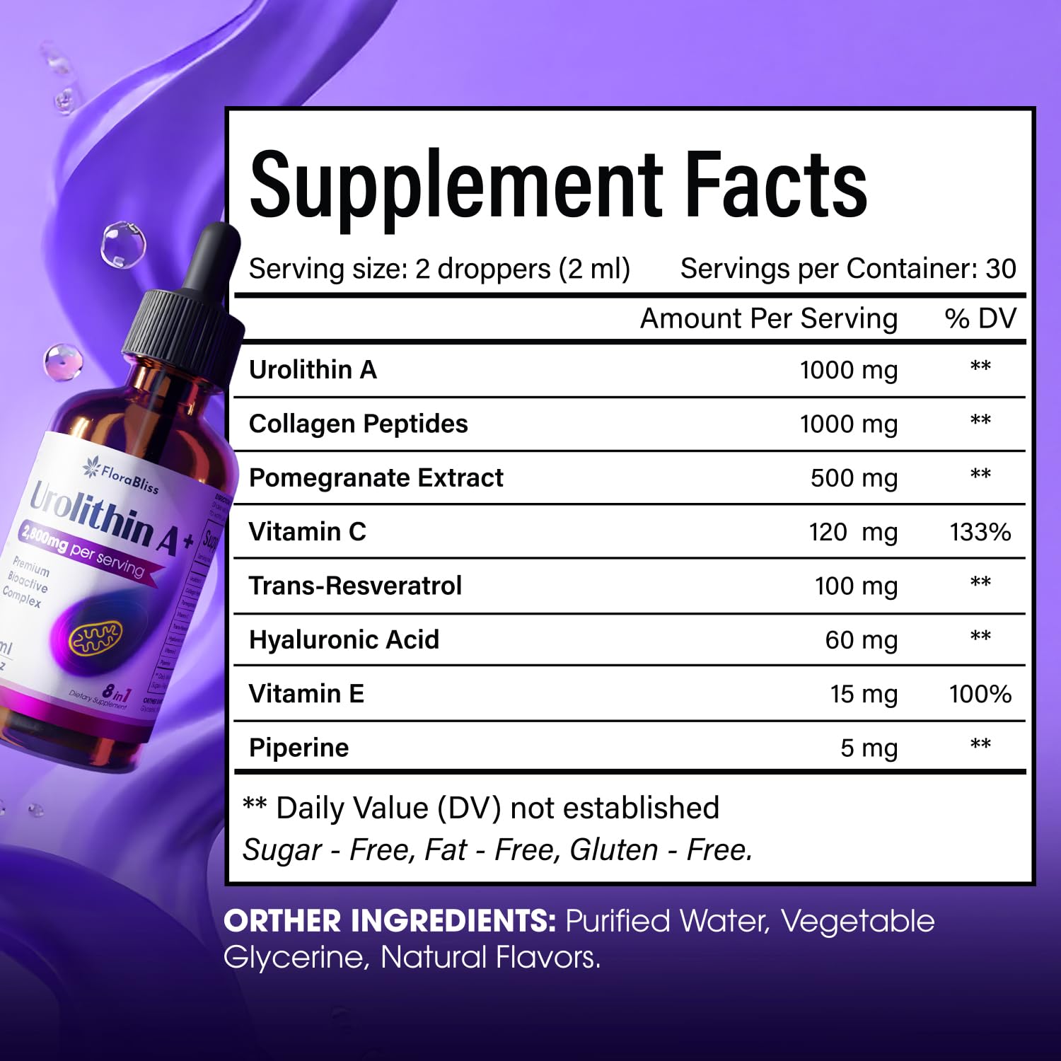 60 ml bottle with dropper for dosing