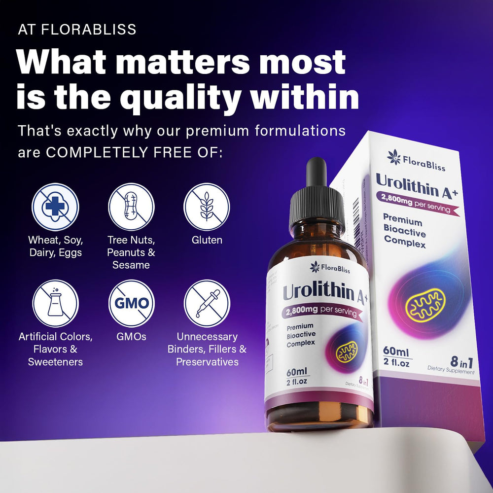 Illustration of ingredients: trans-resveratrol, collagen peptides, pomegranate extract