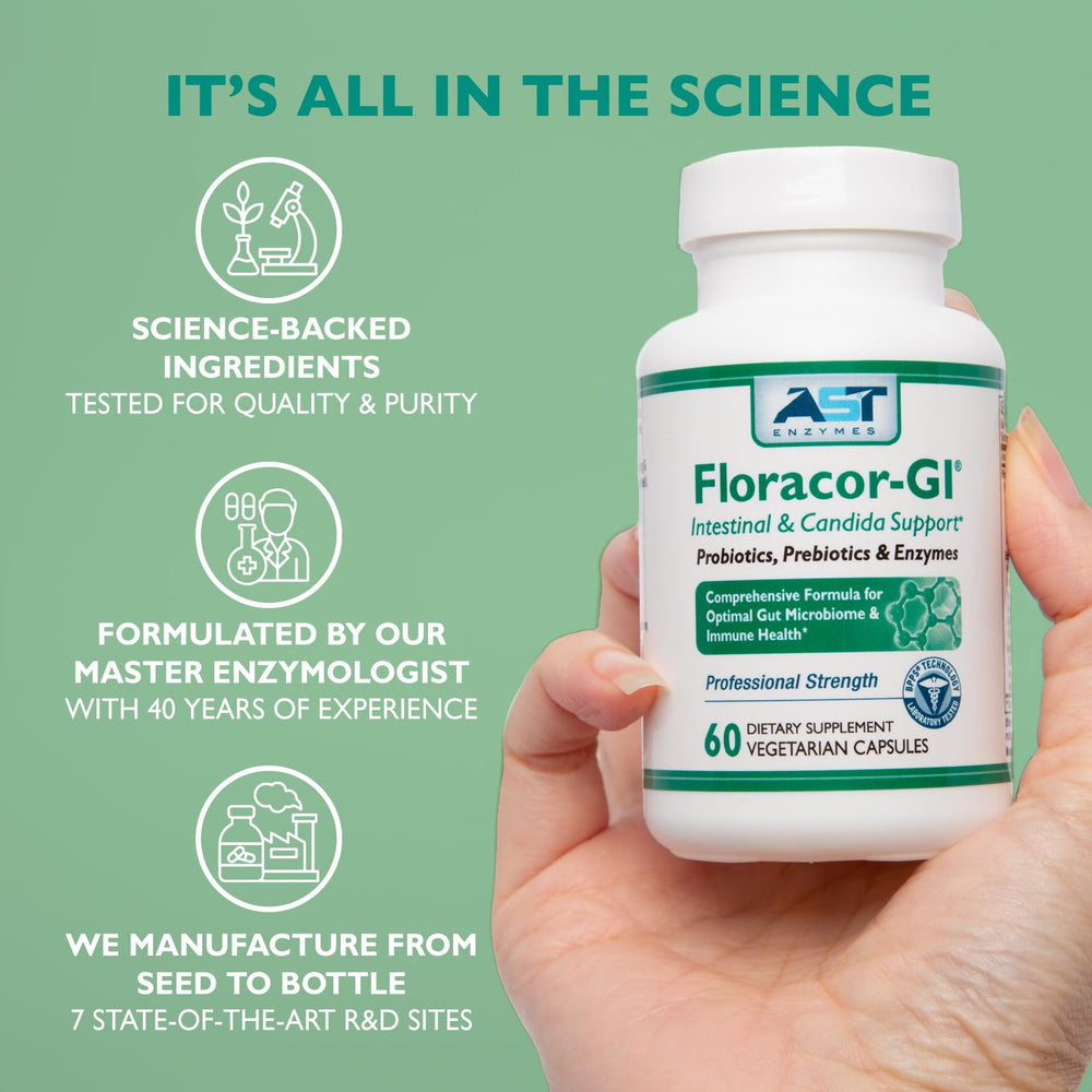 Packaging and product claims for Floracor-GI