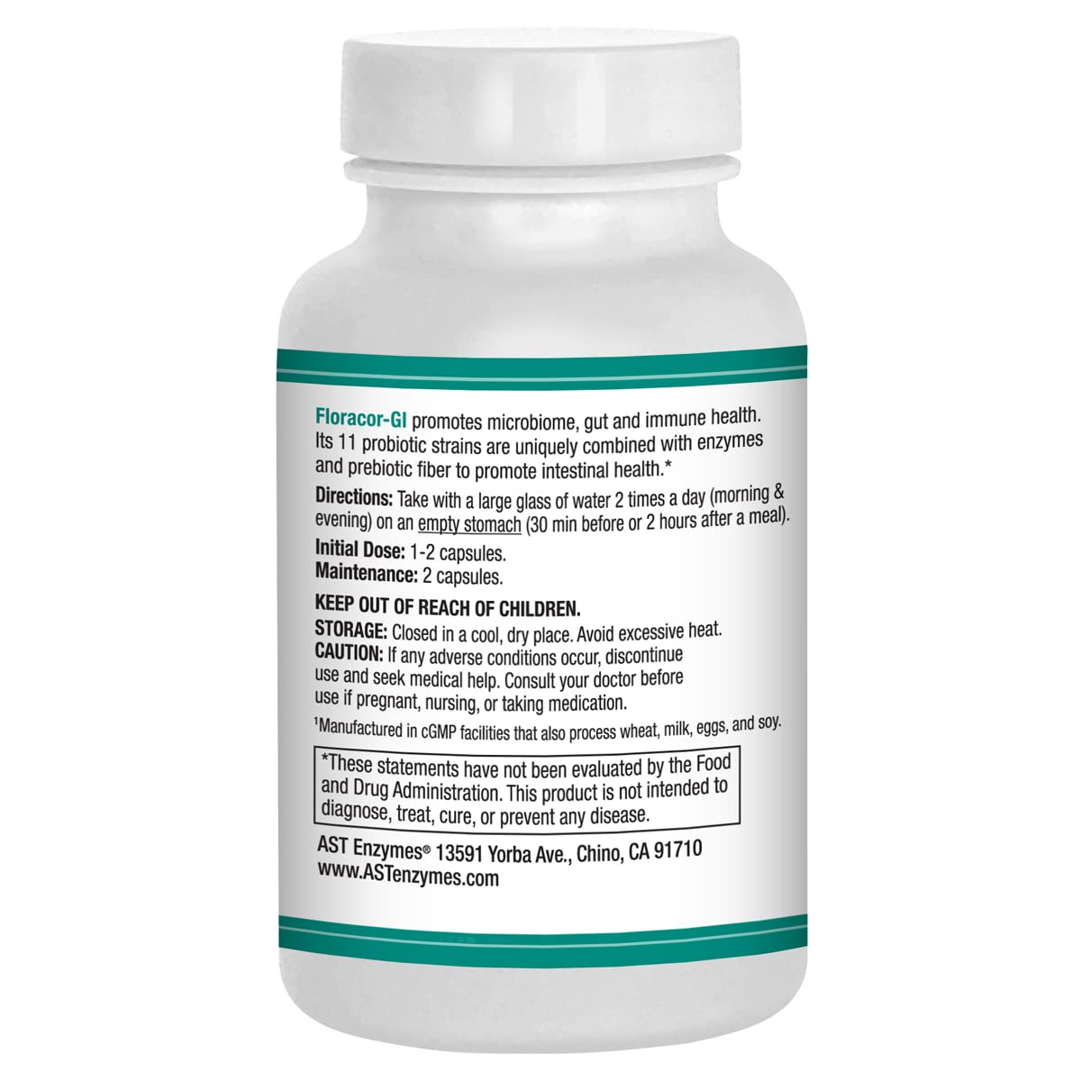 Close-up of probiotic and enzyme ingredients