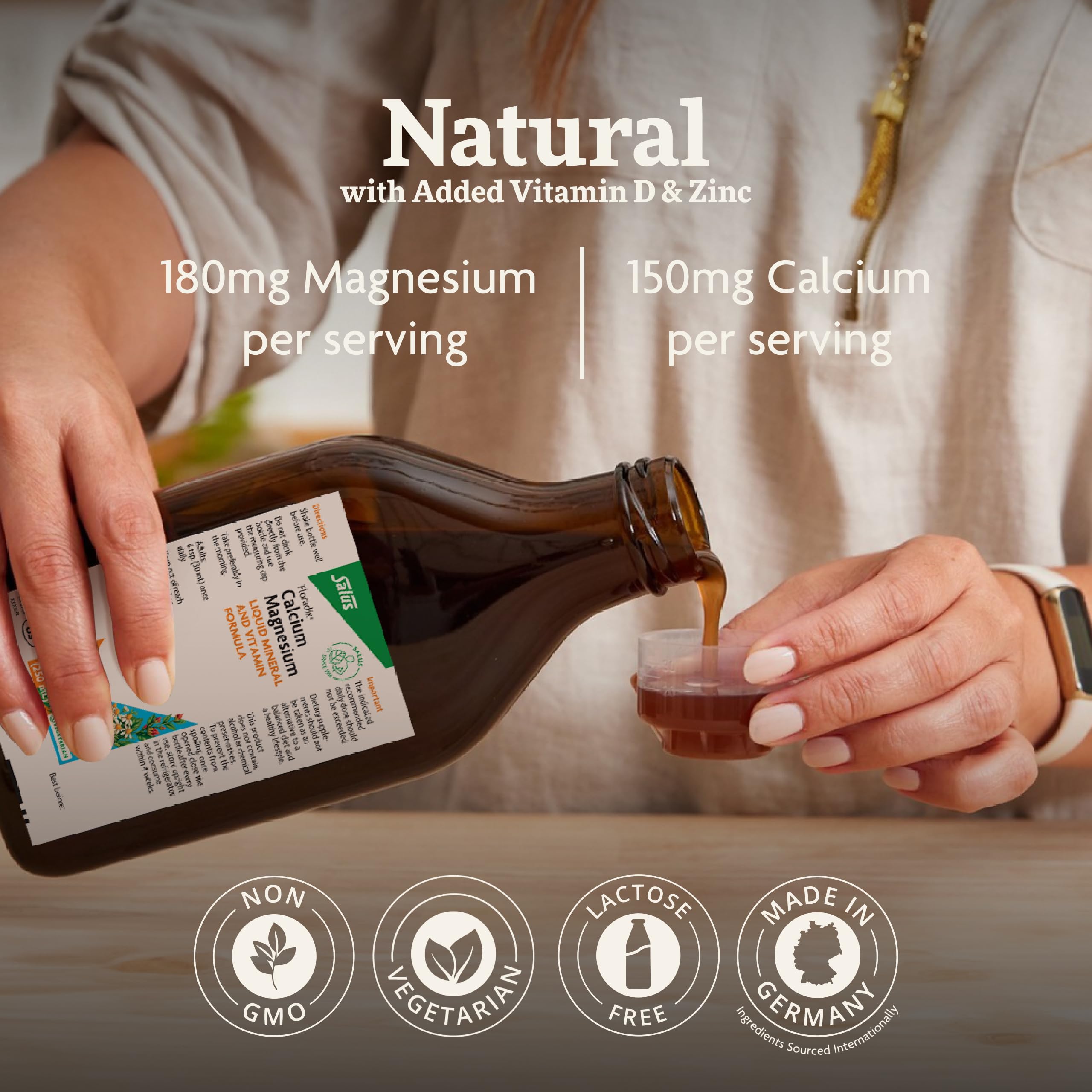 Ingredients: vegan Vitamin D and zinc in the formula