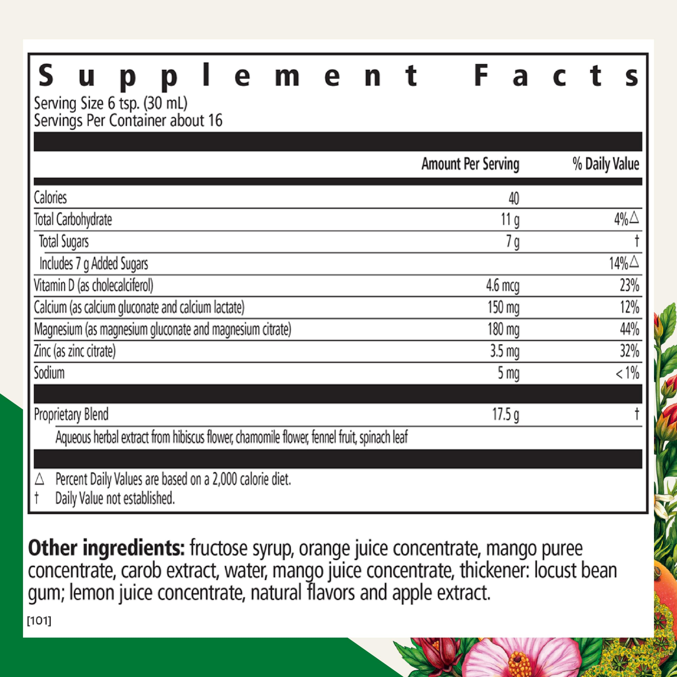 Dairy-free vegan calcium magnesium liquid supplement