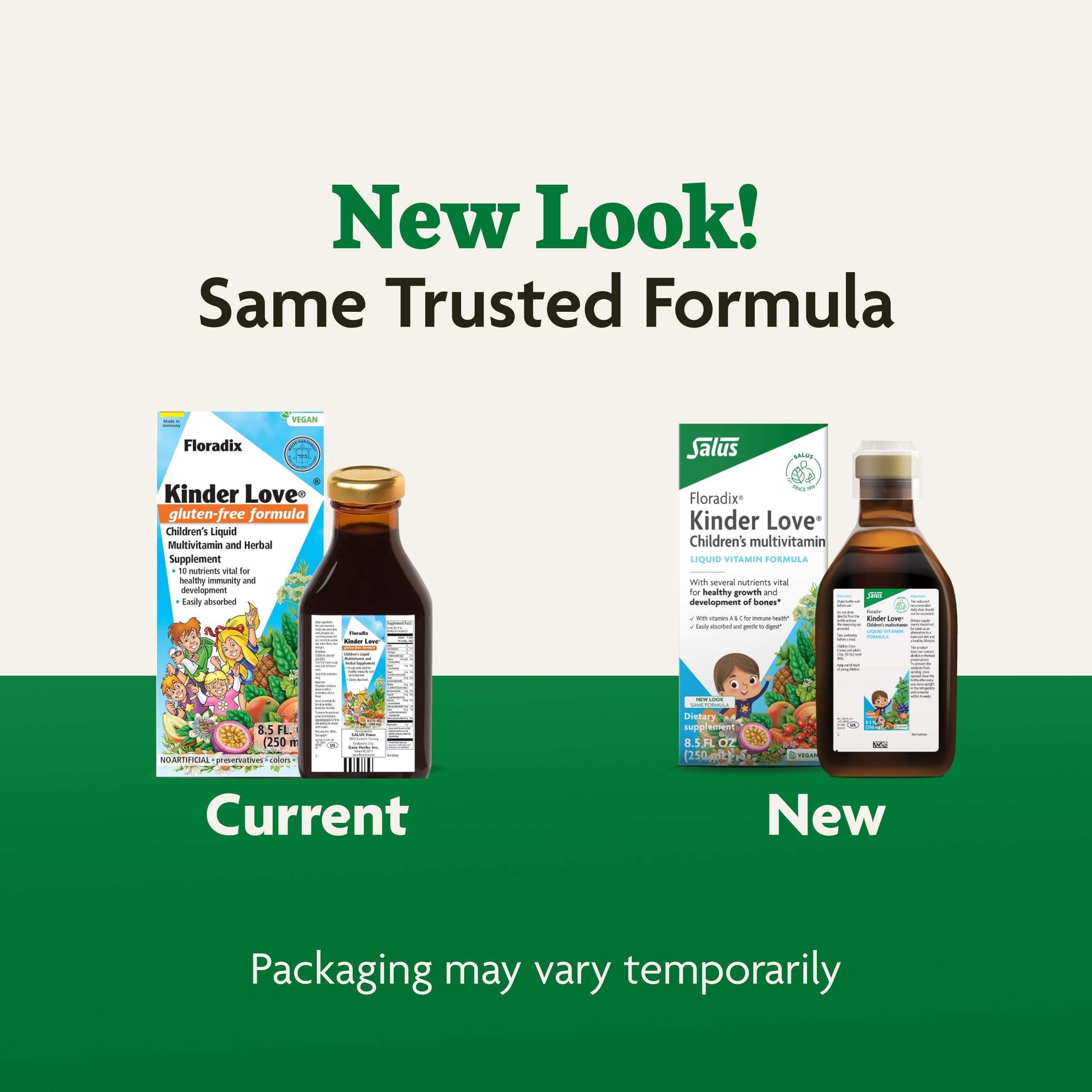 Floradix Kinder Love packaging and bottle