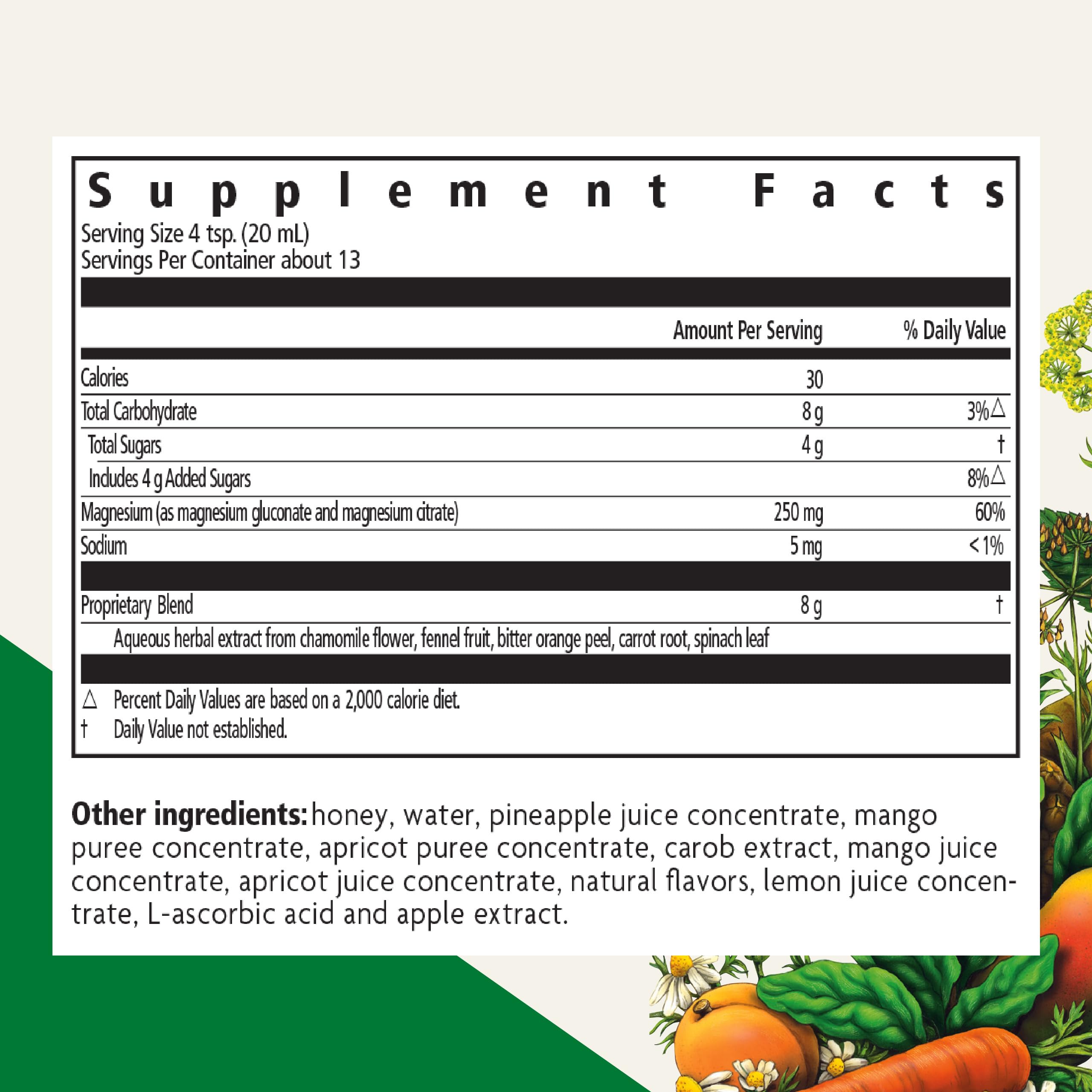 Floradix Magnesium bottle label close-up