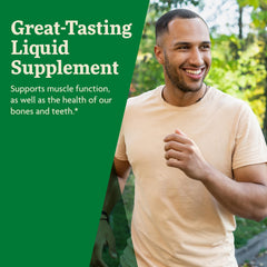 Graphic showing benefits: nerves, energy metabolism, bones, and muscle function