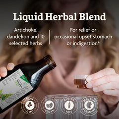 Liquid bitters formula with fennel, turmeric and ginger for digestion support