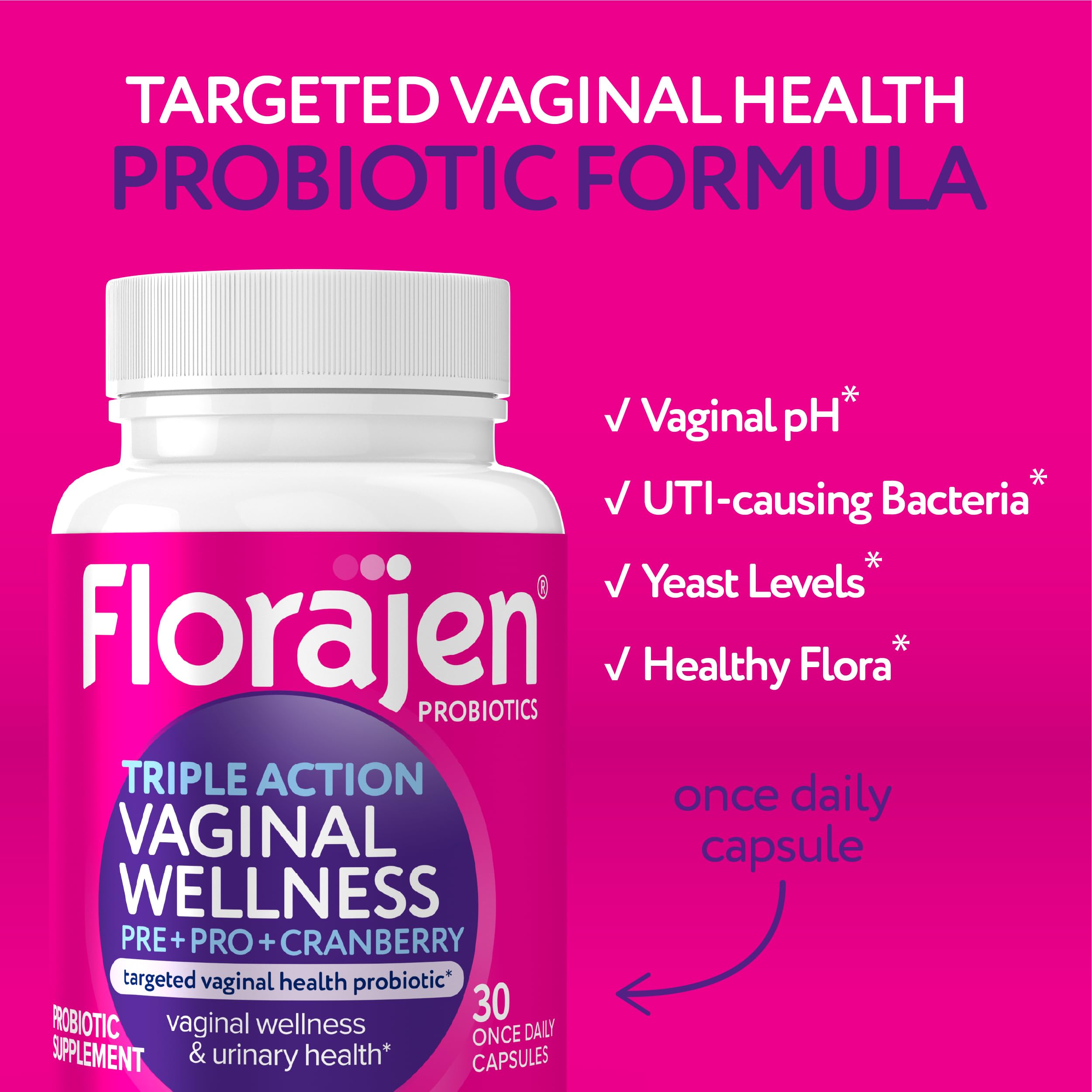 Capsule showing vaginal, digestive, and immune support