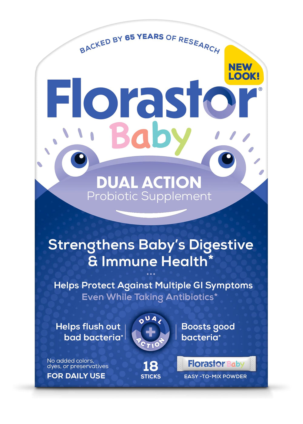 Florastor Baby Daily Probiotic Powder Sticks package