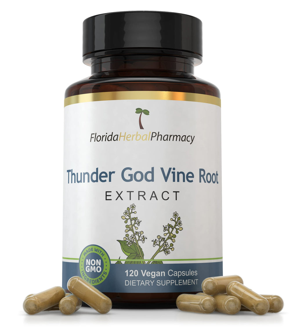 Florida Herbal Pharmacy Thunder God Vine Root Extract capsules bottle