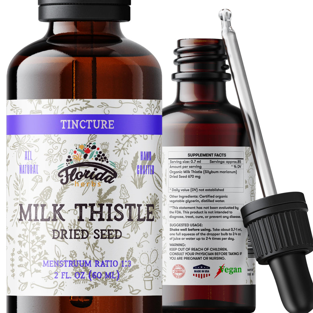 Florida Herbs Milk Thistle Root Bottle ready for daily wellness support