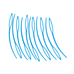 Open envelope displaying 10 floss threaders inside