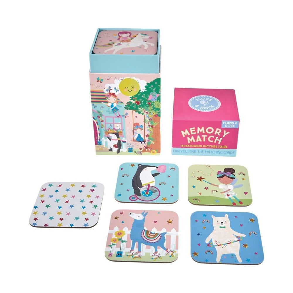 Floss and Rock Memory Match Game Rainbow Fairy front cover