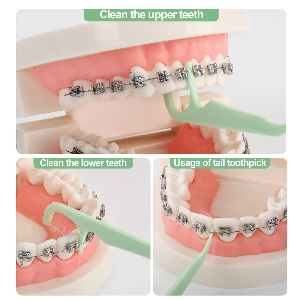 Floss dispenser with 100-count floss pack packaging