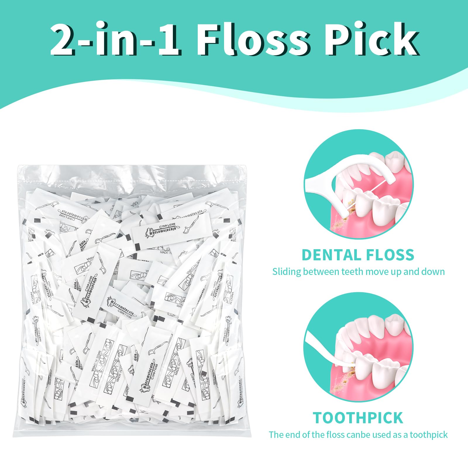 Travel-friendly floss picks for on-the-go use