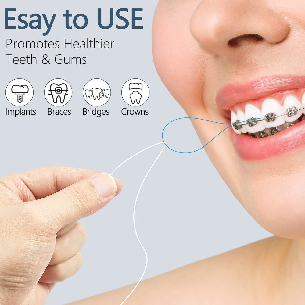 Four carry cases included with floss threaders