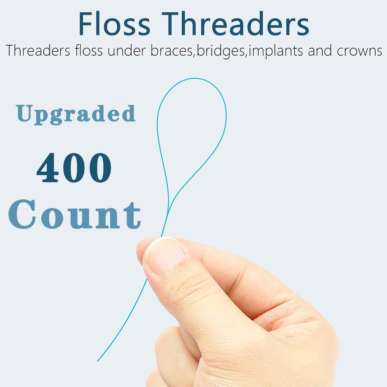 Braces-friendly floss threaders suitable for travel