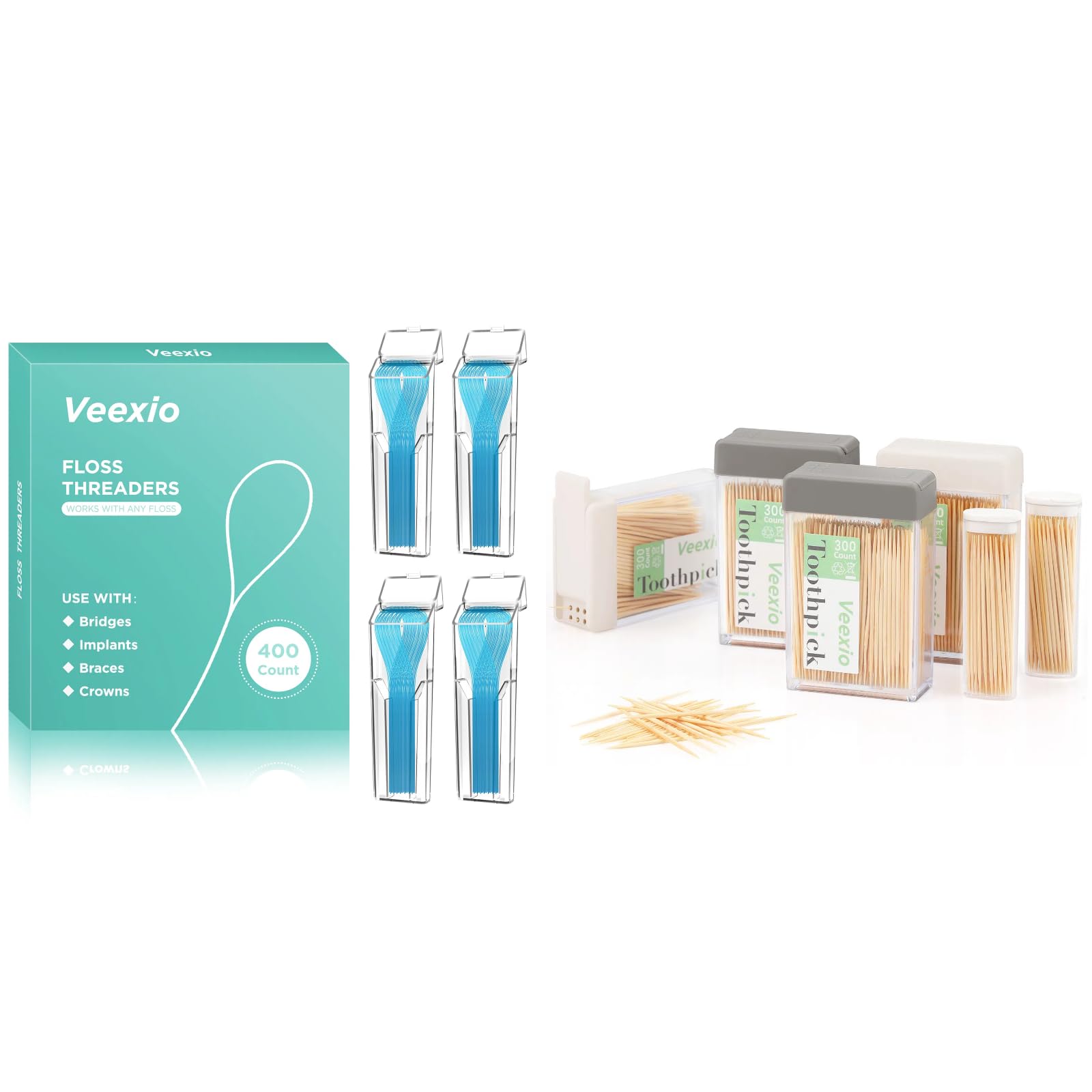 400 floss threaders for flossing