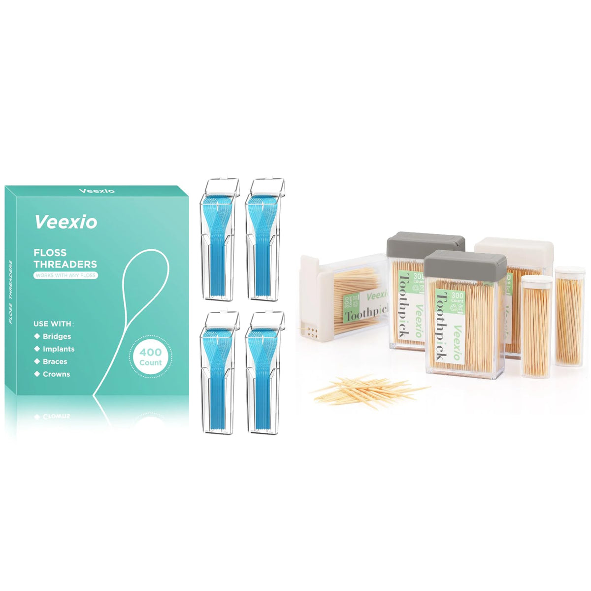 400 floss threaders for flossing