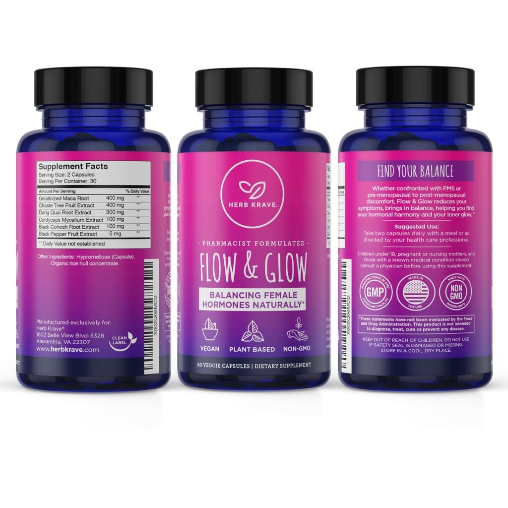 Dong Quai and Black Cohosh herbal ingredients