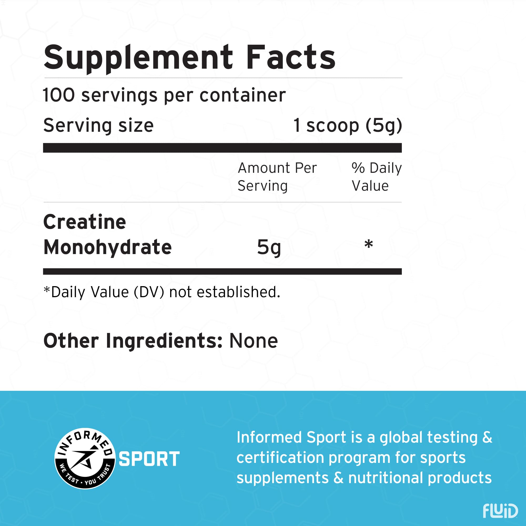 Creatine Monohydrate powder dissolving in a glass of water