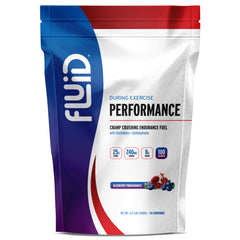 Fluid Performance Blueberry Pomegranate flavor canister label