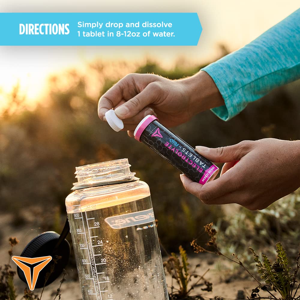 Fluid Tactical trail ready mix-berry hydration to maintain energy outdoors