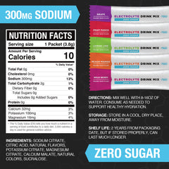 Fluid Tactical fruit punch packet for quick electrolyte replenishment while active.