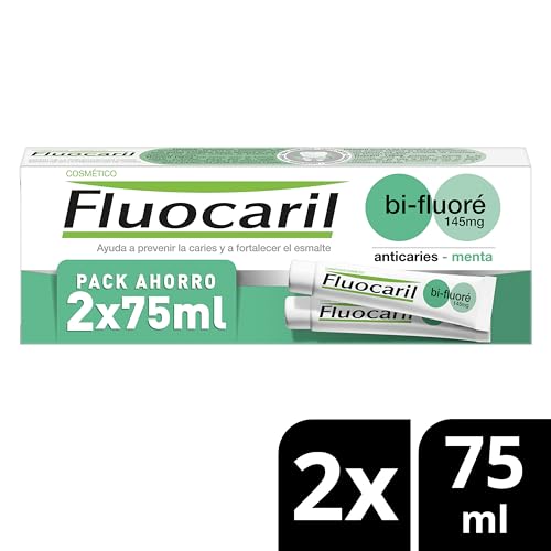 Fluocaril Bi-Fluore Duplo Mint toothpaste 2 x 75 ml tubes
