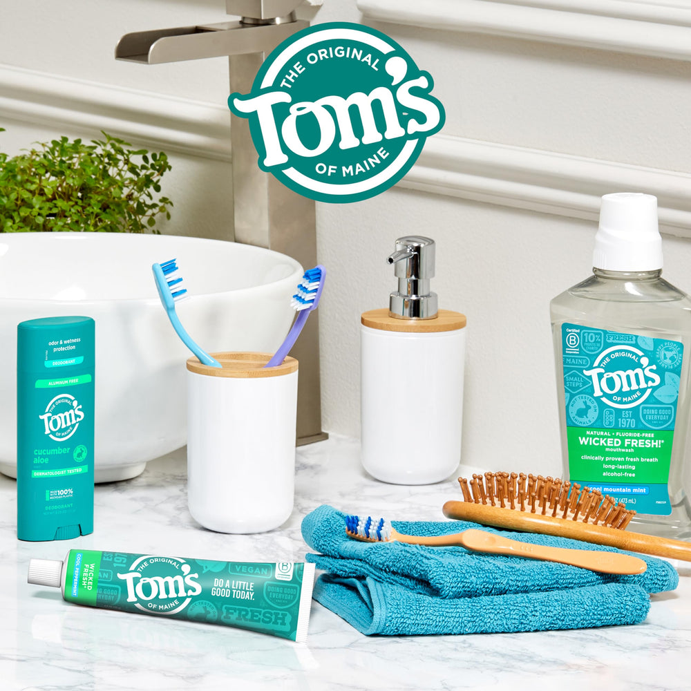 Fluoride anticavity protection graphic for Wicked Fresh toothpaste