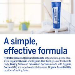 Badge indicating fluoride-free toothpaste