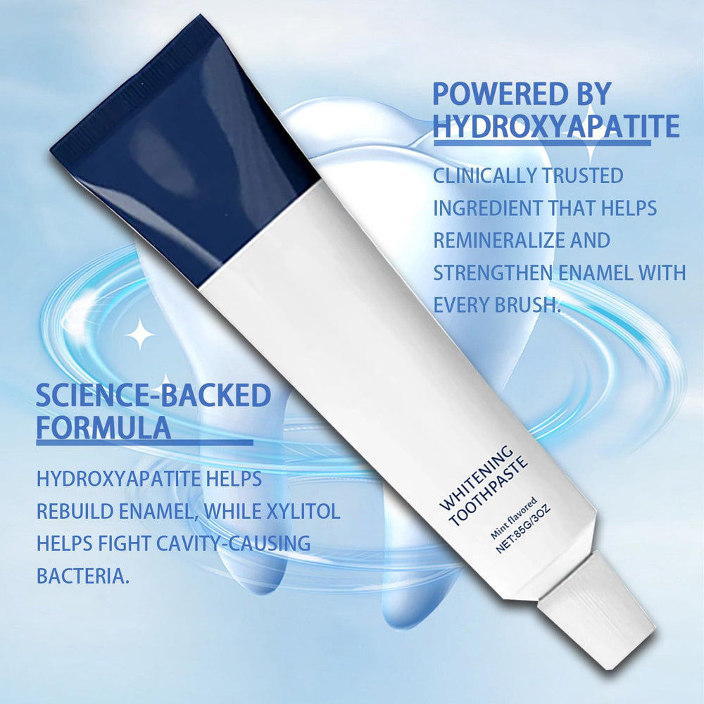 Nano hydroxyapatite illustration aligning with enamel repair concept