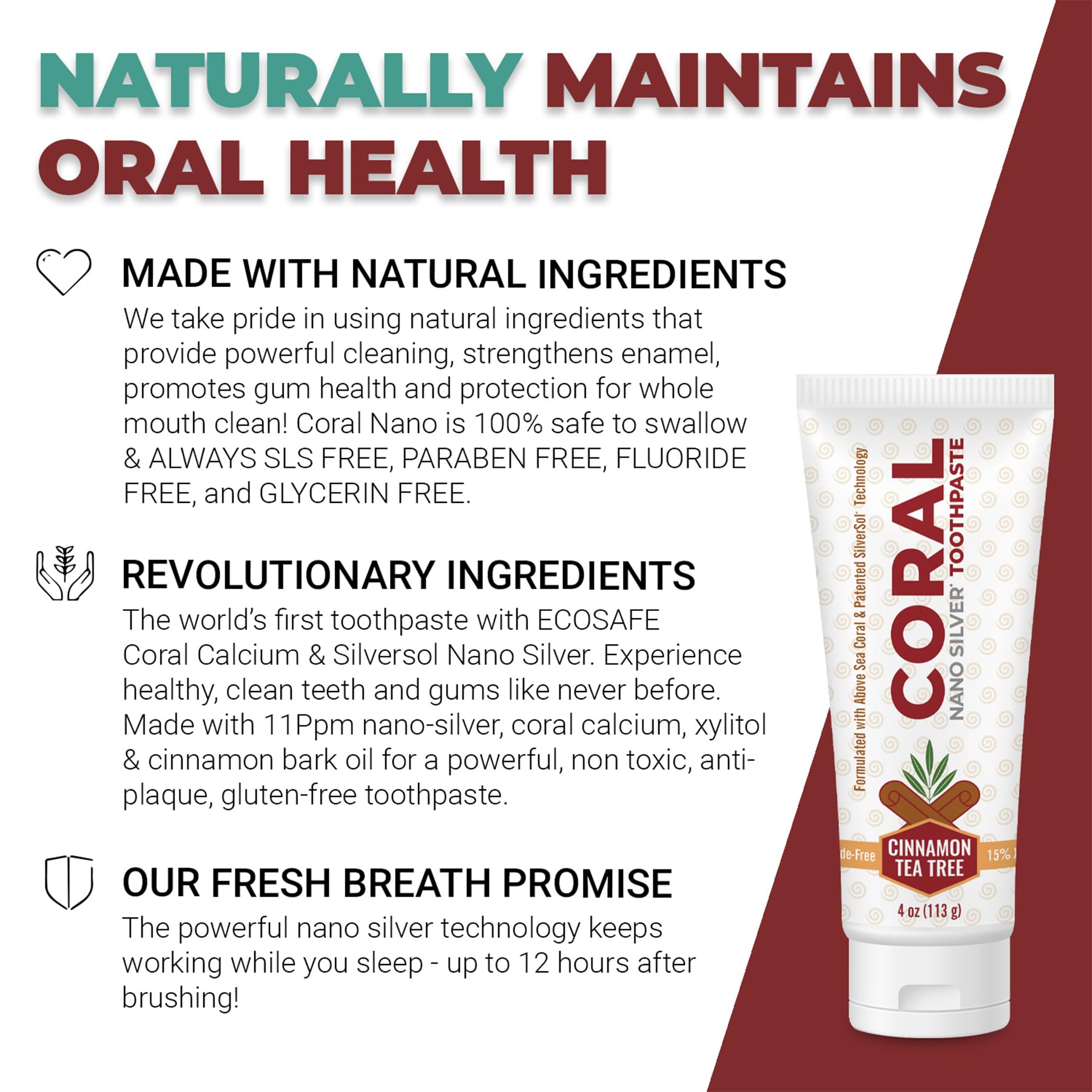 Fluoride-free toothpaste with whitening benefits